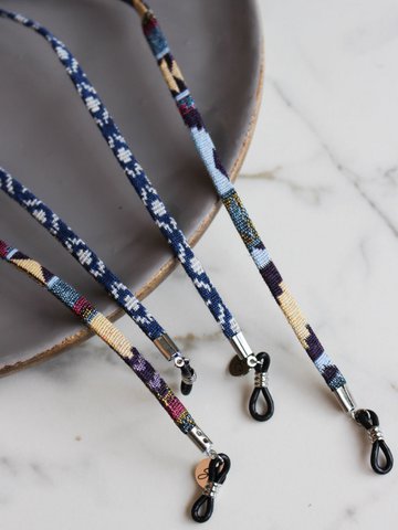 Aquamatblau | Brille Nabelschnur Herren