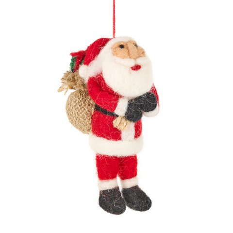 Handgemachte Filz Weihnachtsmann Weihnachtsbaum hängende Dekoration