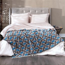 Manta Camden de jacquard de algodón suave