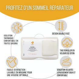 Oreiller Cervical Ergonomique | DUO PREMIUM