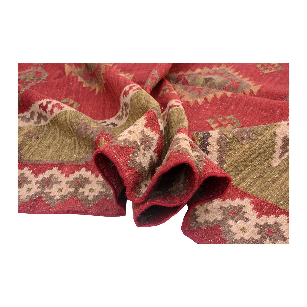 Handgewebter Vintage Makara Teppich