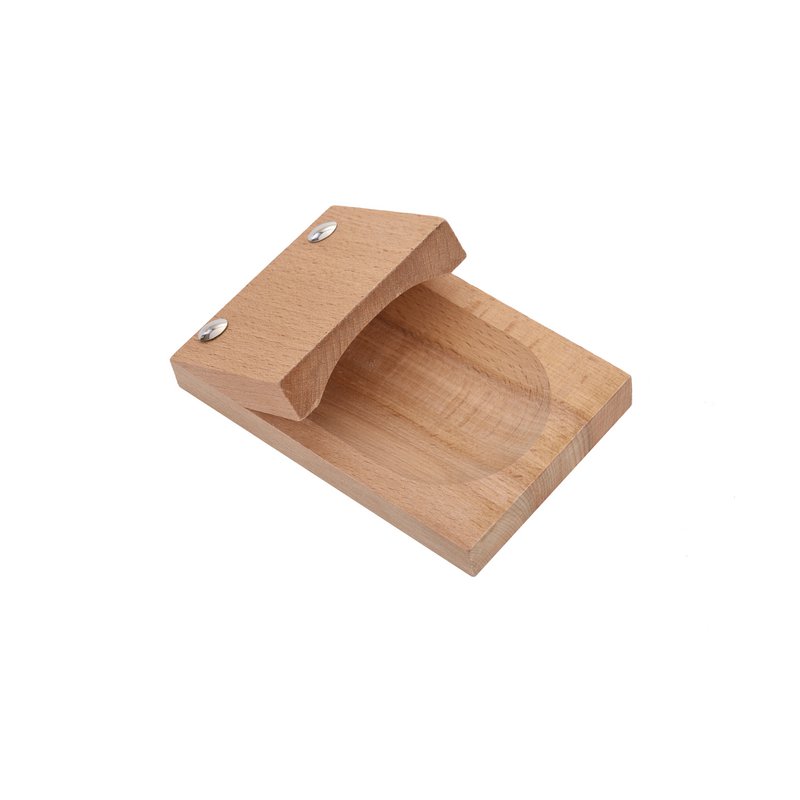 Complete box Oyster set - 4 Accessories - Oyster knife, Lemon squeezer, Oyster block, Potholder - Stainless steel, rosewood wood - Gift box