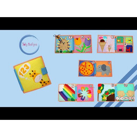 1,2,3 – 10 pages Premium Quiet Book