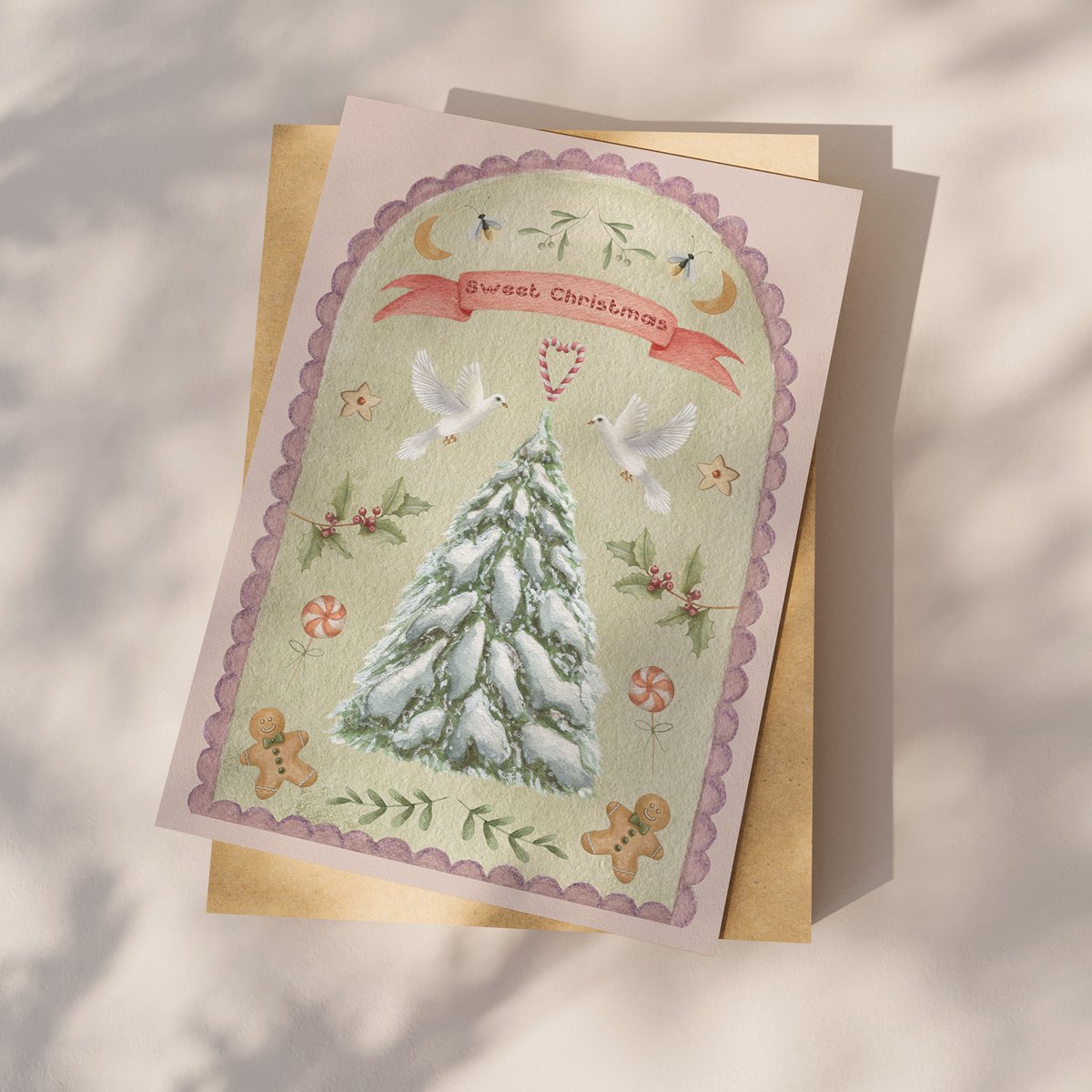 Postkort "Sød jul"