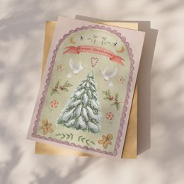 Postkort "Sød jul"