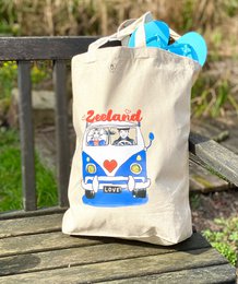 Zeeland souvenir -Tote bag - Zeeland - vintage bus - Zeeland girl