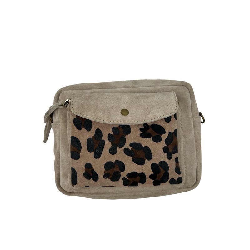 SAC BANDOULIER CUIR SUEDE NURIA