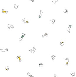 100% cotton muslin - Funny dachshund print