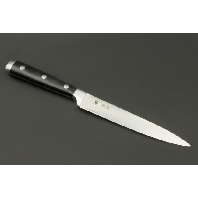 IZUMI ICHIAGO - 3-tlg. Santokumesser -Set "Professional Chef Knives" inkl..Bambus-Magnetmesserhalter