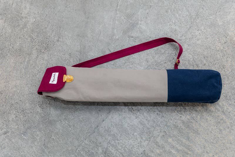 Bæretaske til økologisk yogamåtte "Aubergine"