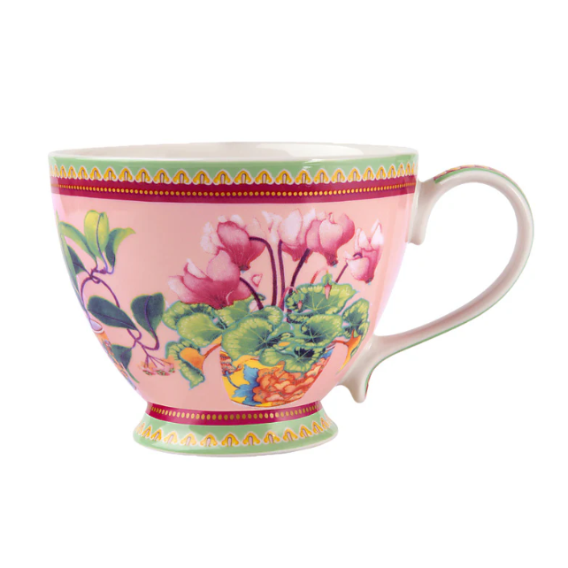 M&W Jardin Mug 400ml, Cyclamen Pink, giftbox