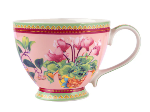M&W Jardin Mug 400ml, Cyclamen Pink, giftbox