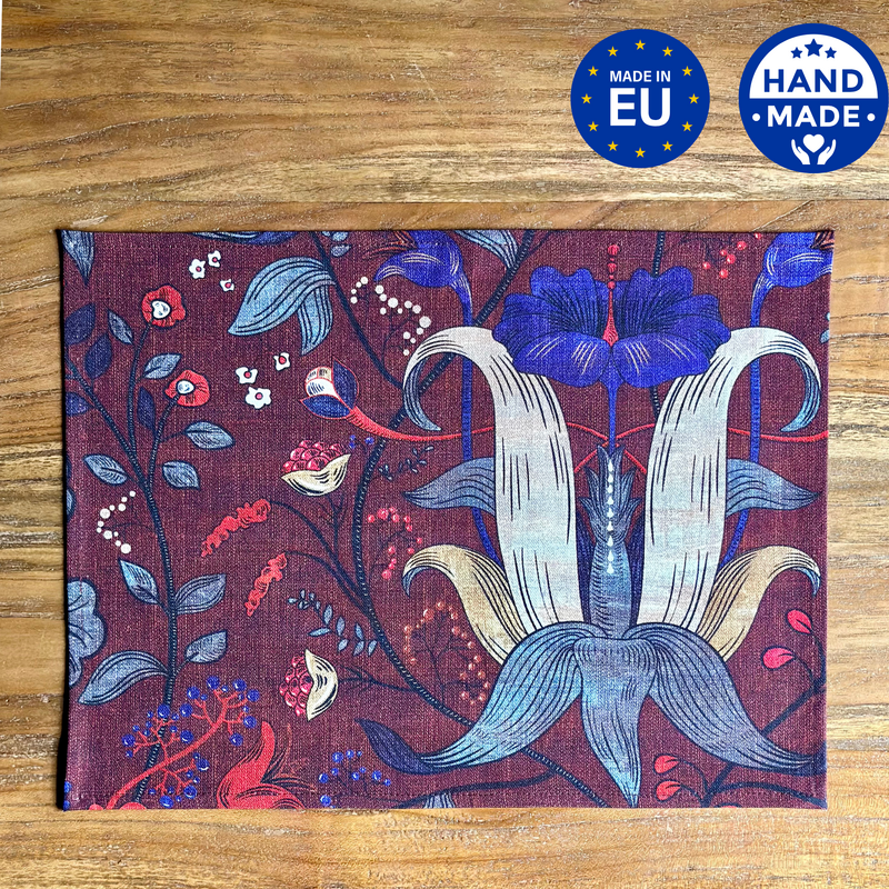 Tischset 30x43cm, Baumwolle, bedruckt | Rotes Drama