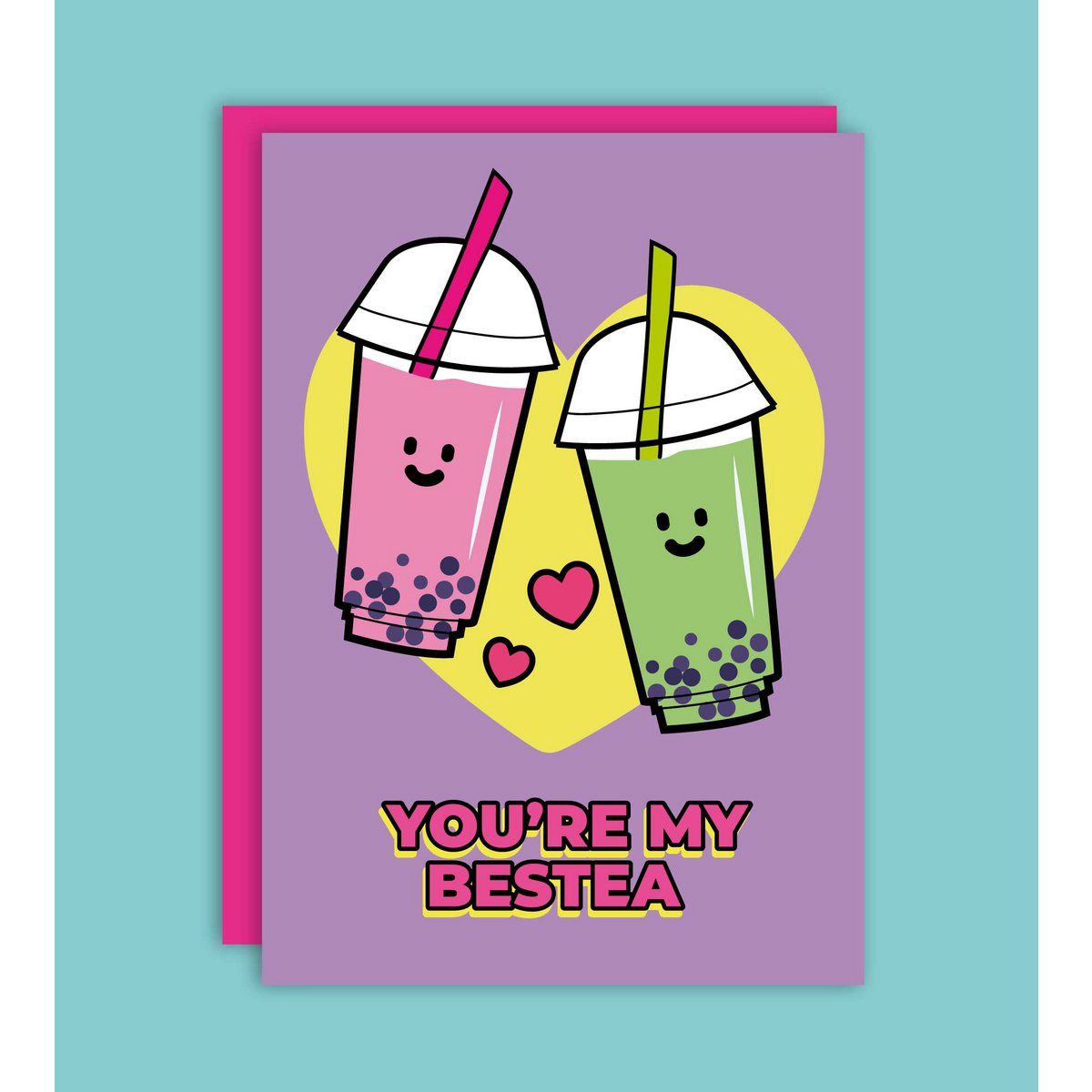 Bestea Bubble Tea Grußkarte