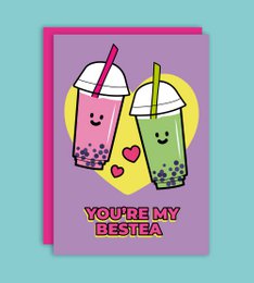 Bestea Bubble Tea Grußkarte