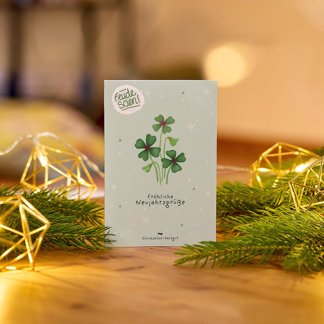 Tray - Weihnachtsbaum 2033 und Silvester-Glücksklee