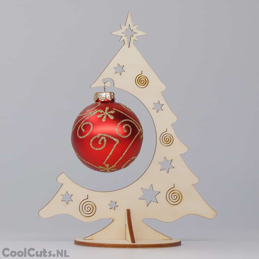 CoolCuts Wooden Christmas tree 22cm