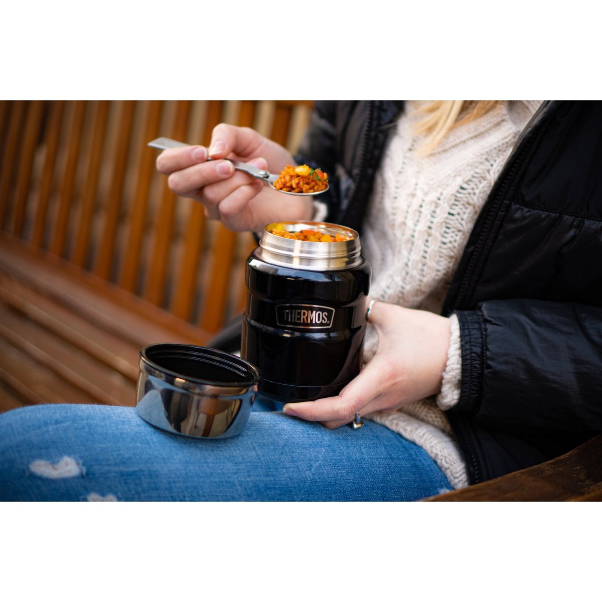 STAINLESS KING FOOD JAR 0.47L
