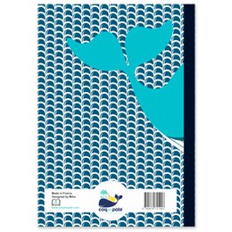 A5 notebook | Whale | Recycled paper - Made in France