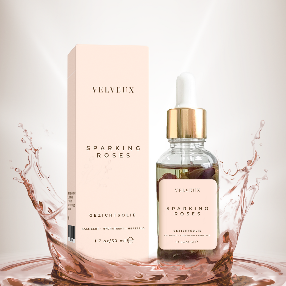 Huile visage à la rose 50ML - 100% naturelle