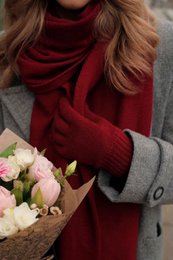 PENELOPE scarf – 100% merino wool – burgundy