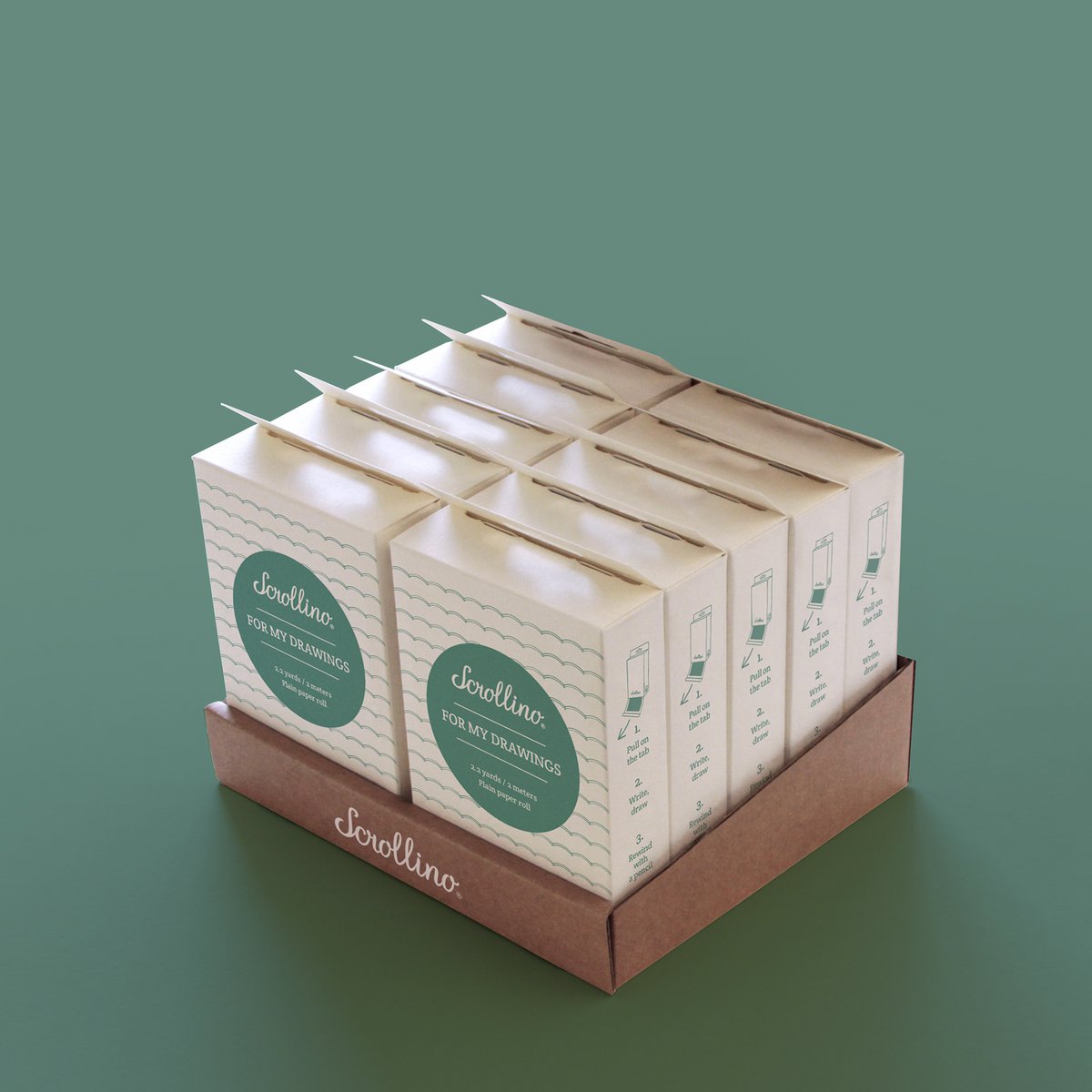 Creatief schetsboek - Scrollino voor mijn tekeningen