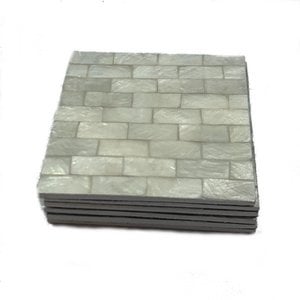 Set coasters shell square