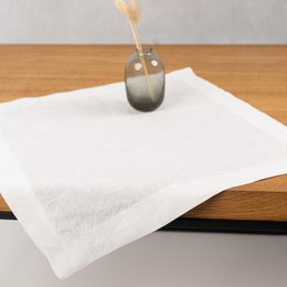 Mantel individual de lino, blanco roto