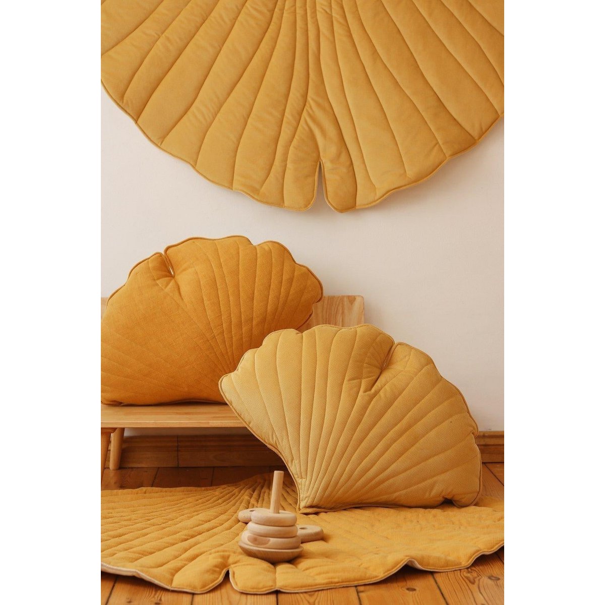 „Honey“ Samt-Ginkgo-Blatt-Matte