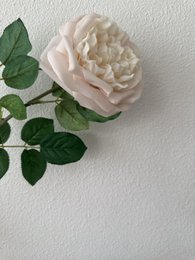 QMF Touch Rose 65cm Rose clair 2PCS