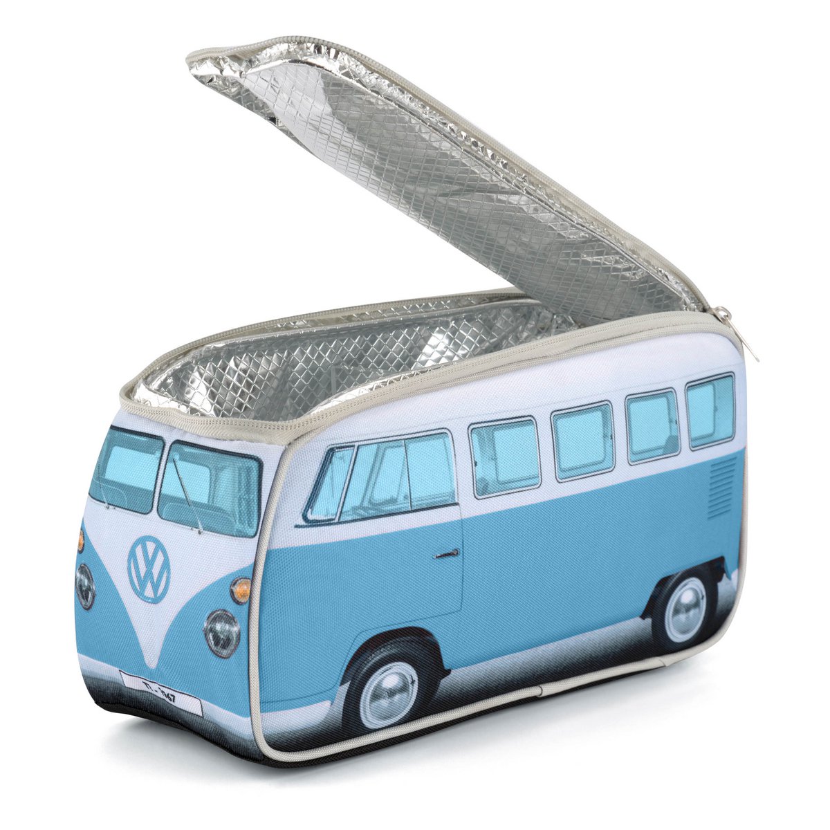 Volkswagen VW T1 Bus Lunch Bag - Front/Blue
