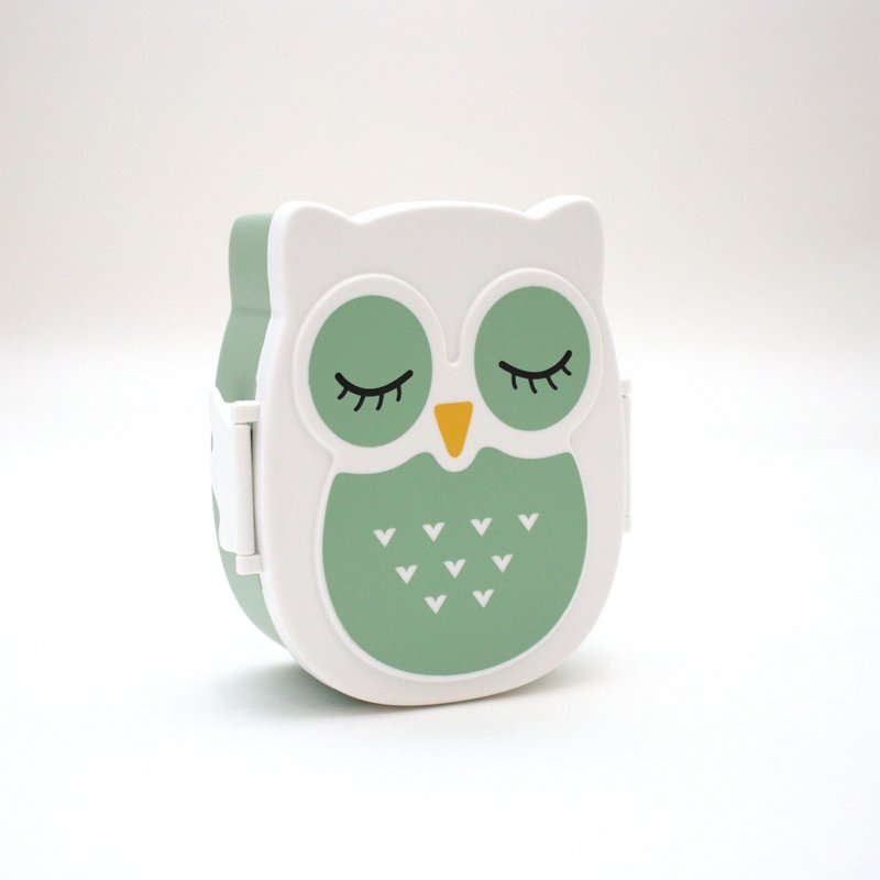 Snack box - Lunchbox Owl airtight & BPA free - Mint