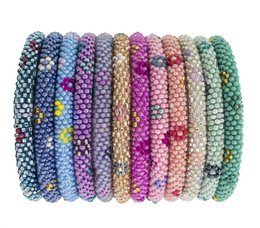 Sæt med 12 stykker flower power
