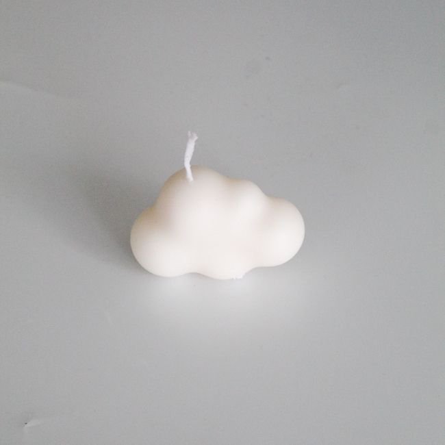 Vela de soya en forma de nube
