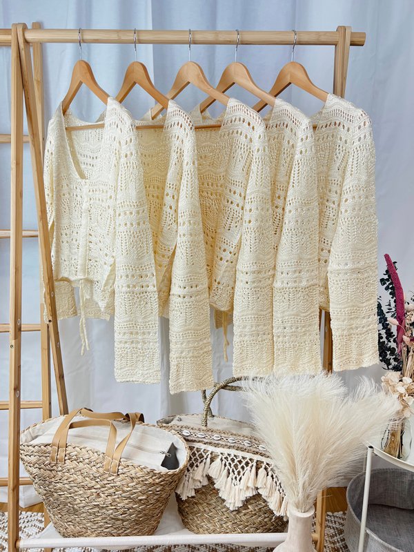 Haut court au crochet "Milano"