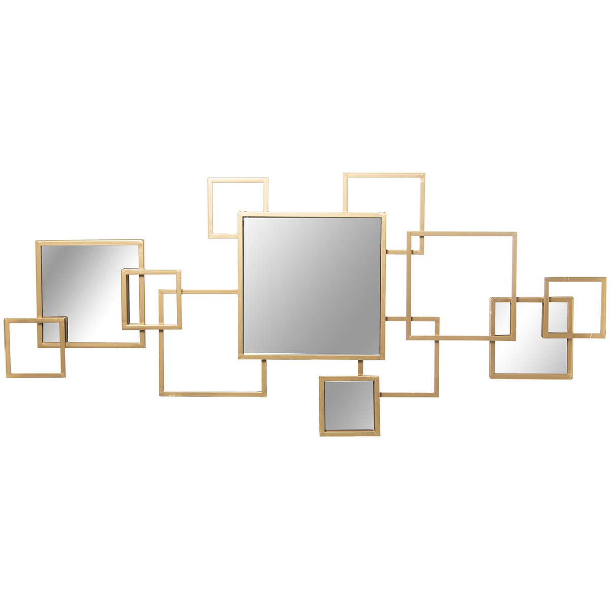 GOLDEN METAL WALL APPLIANCE W/MIRRORS _120X2X53CM ST71932