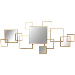GYLDT METAL VÆG APPARAT M/SPEJLE _120X2X53CM ST71932