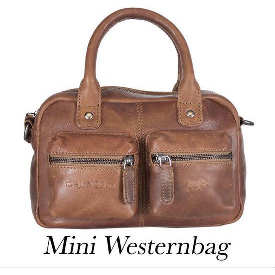 Arrigo Ladies Piccola spalla Mini Westernbag in pelle cognac