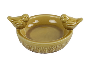 Vogelbad Jorinda S geel - L19,5B19,5H10CM