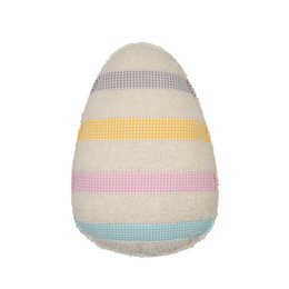 Easter Egg Pillow "Colorful Striped"