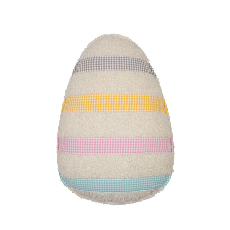 Easter Egg Pillow "Colorful Striped"