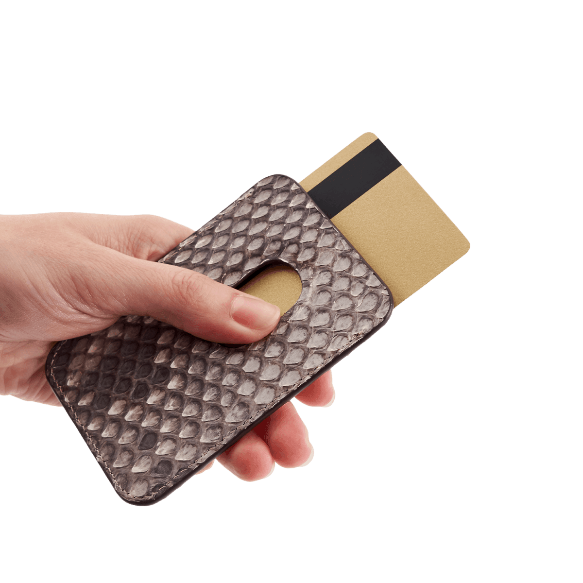 iPhone MagSafe Wallet Pythonleder Natural