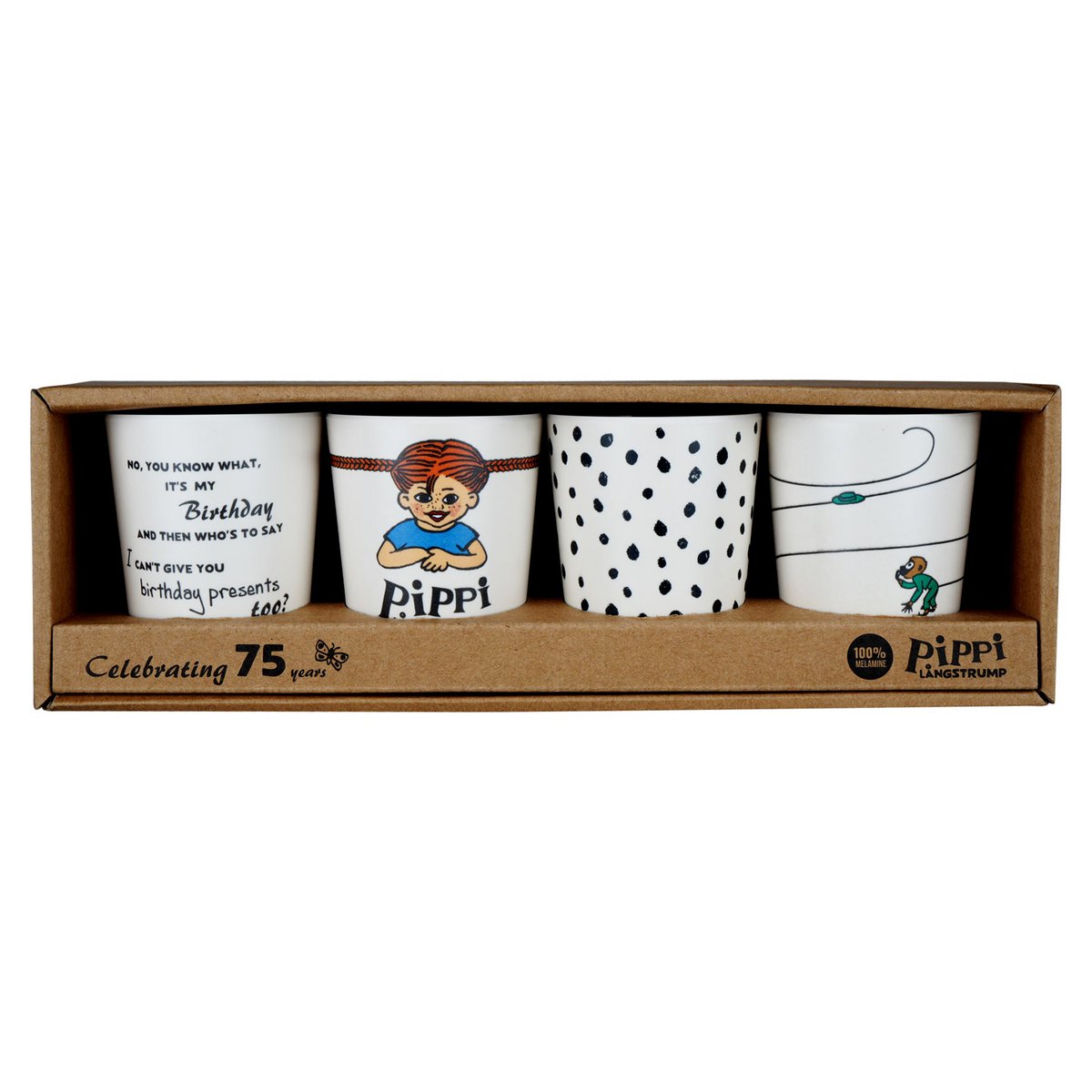 Pippi - Set bicchieri - 4 pezzi - Trend