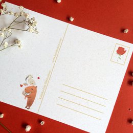 Capybara aime la carte postale (écologique)