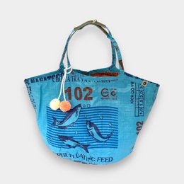 SOULMATE | Upcycelter Shopper in blau