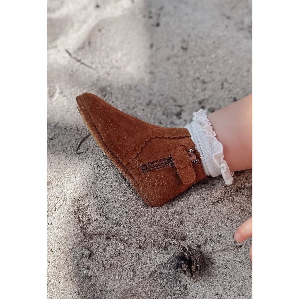 Chelsea Boots Flower Edge - Cognac