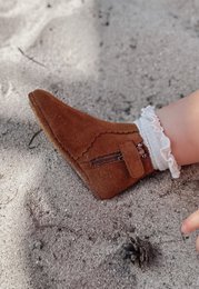 Chelsea Boots Flower Edge - Cognac