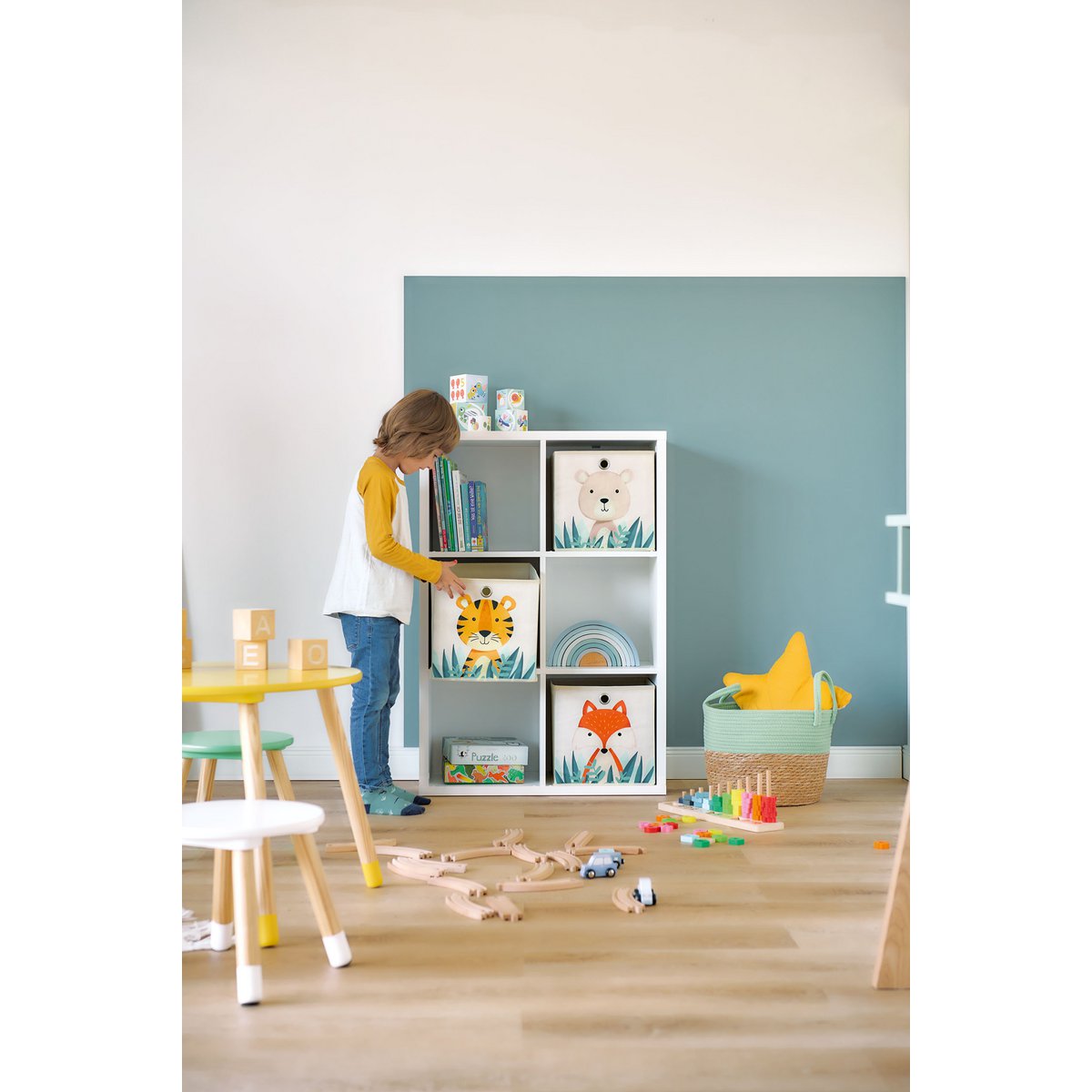 Aufbewahrungsbox "Fuchs", Vlies, beige