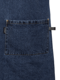 Forklæde DENIM crossback - 75x85 cm, blå