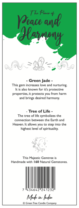 Green Jade Peace and Harmony Edelsteinbaum Klein